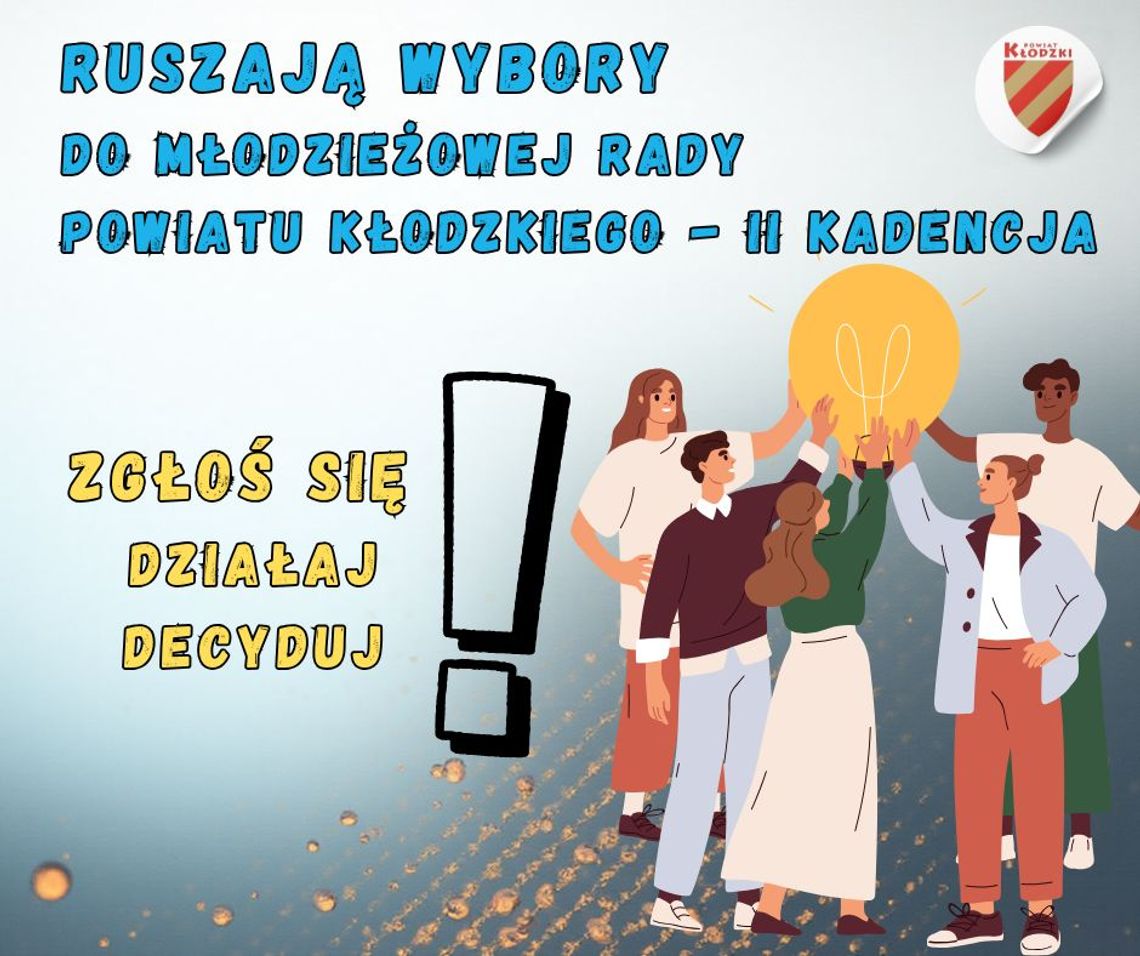 RUSZAJĄ WYBORY DO MŁODZIEŻOWEJ RADY POWIATU KŁODZKIEGO – II KADENCJA!