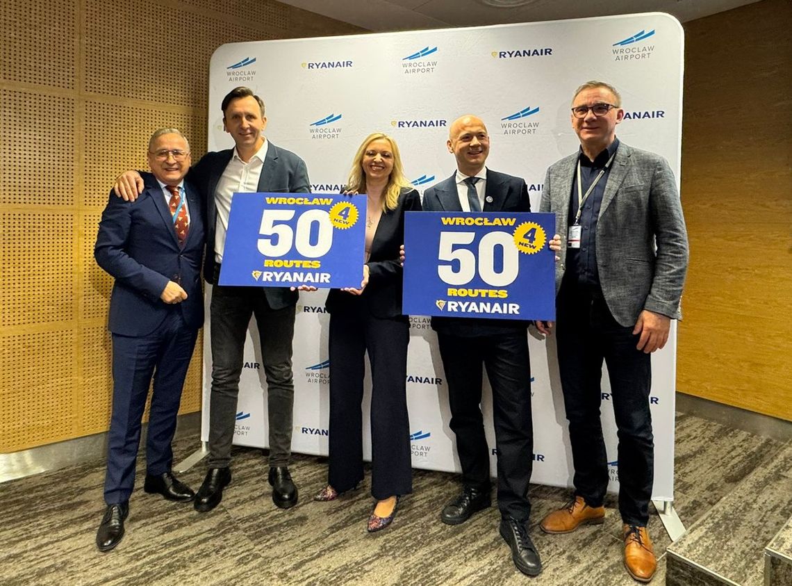 Ryanair ogłasza rekordowy rozkład lotów z Wrocławia