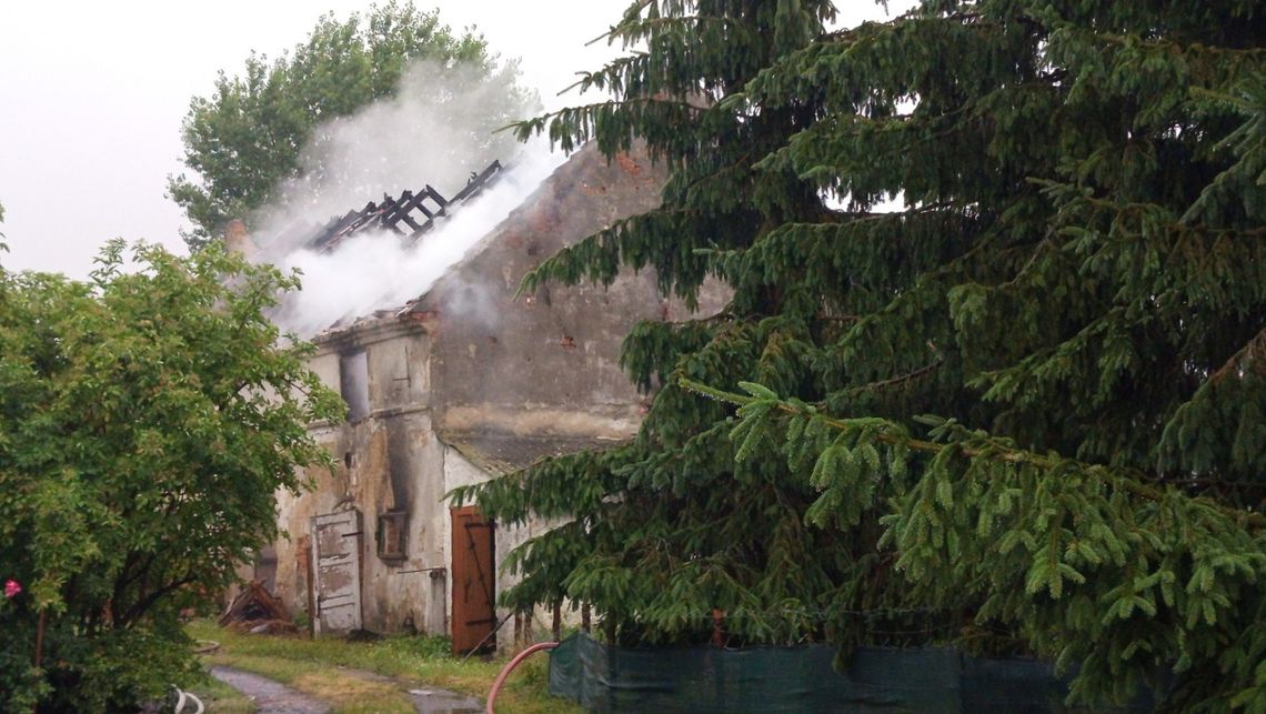 Sienice. Pożar stodoły