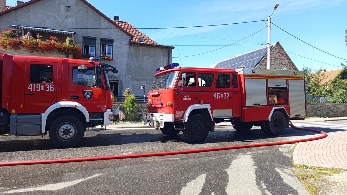 Słupice. Pożar domu jednorodzinnego Słupice. Pożar domu jednorodzinnego