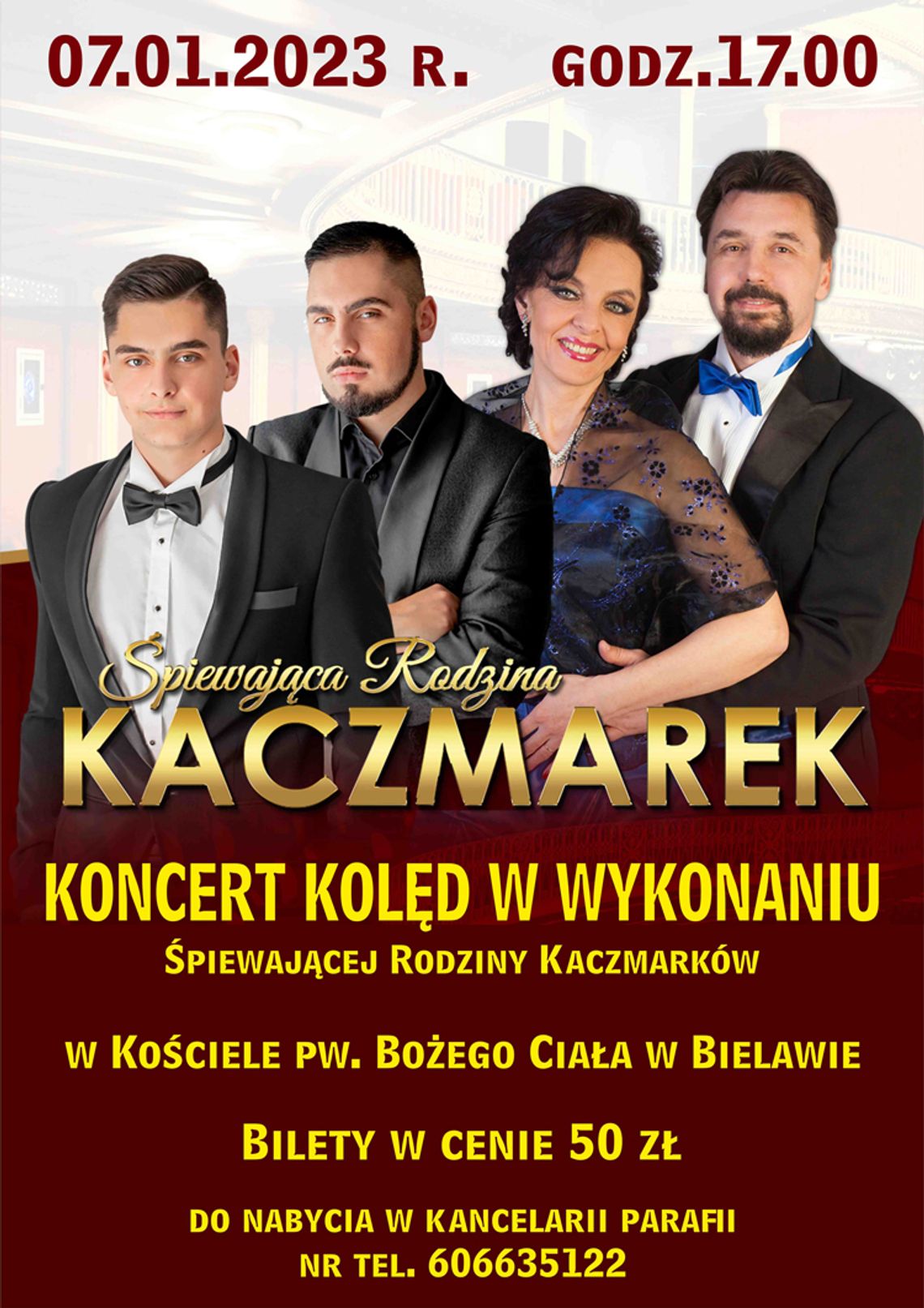 Śpiewająca rodzina Kaczmarków z koncertem w Bielawie