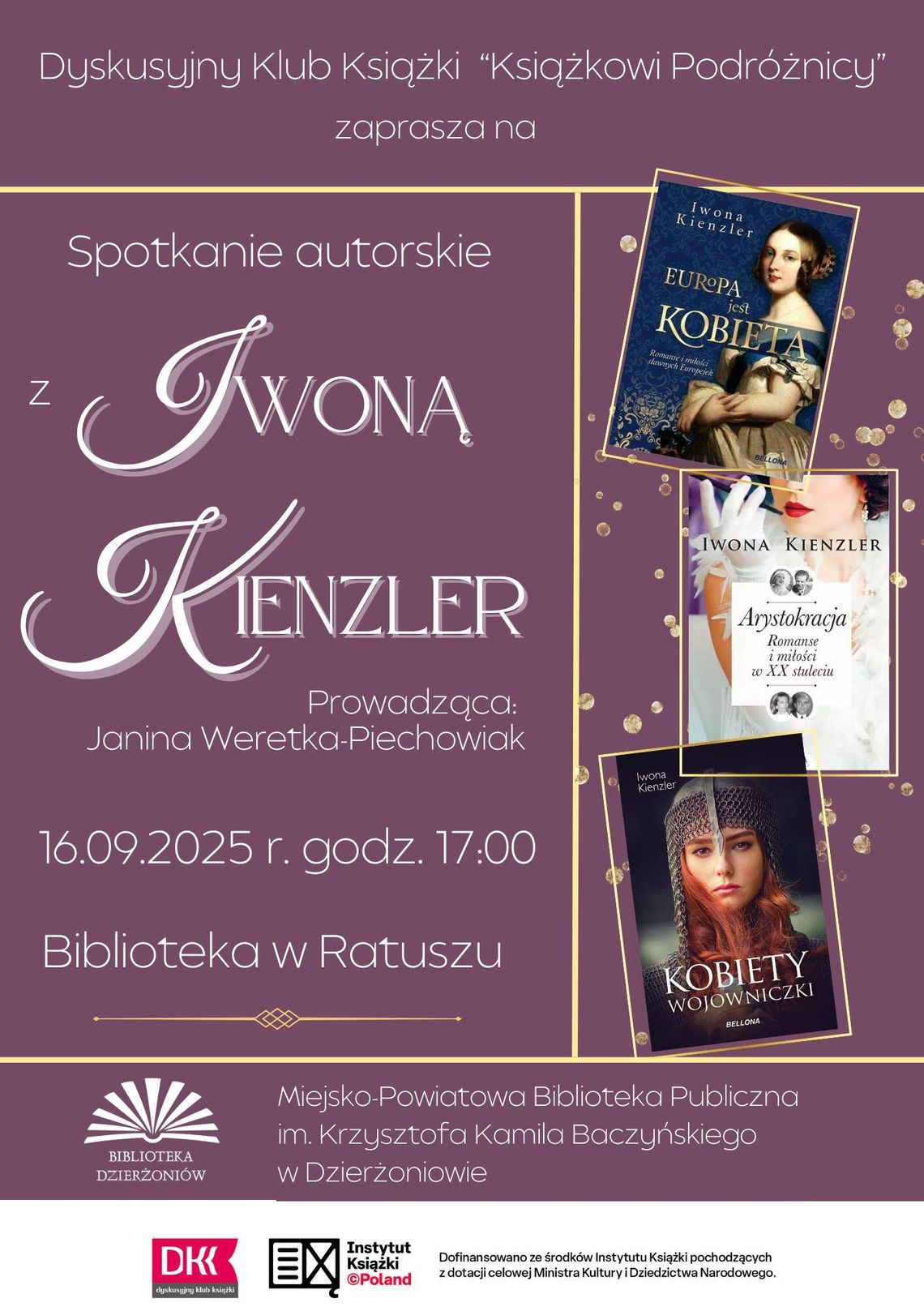 Spotkanie autorskie z Iwona Kienzler w MBP w Dzierżoniowie