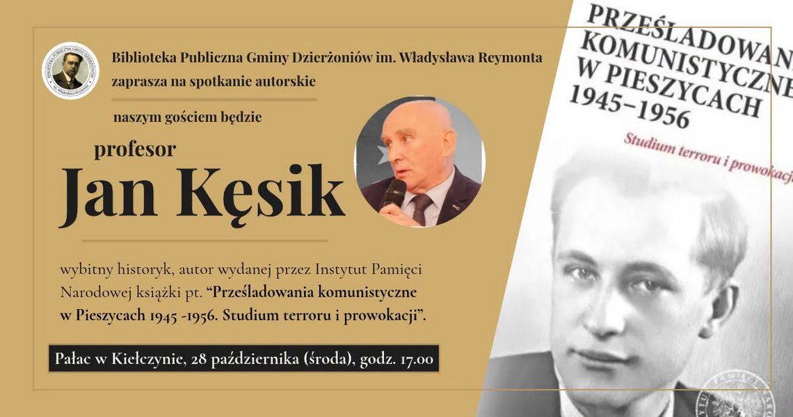 Spotkanie z prof. Janem Kęsikiem w Pałacu w Kiełczynie