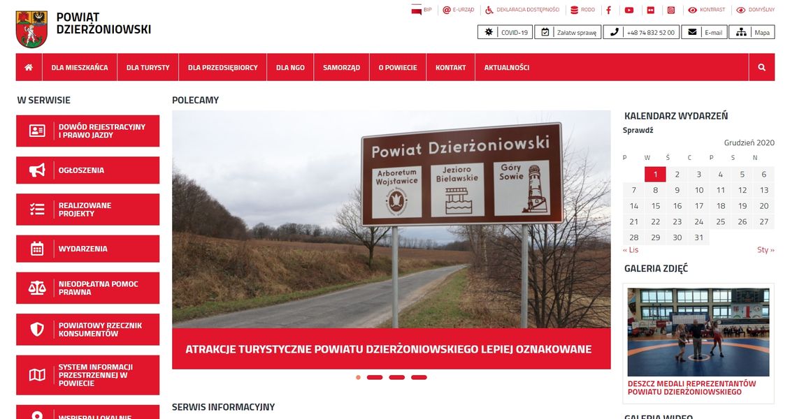 Strona internetowa www.pow.dzierzoniow.pl w nowej odsłonie