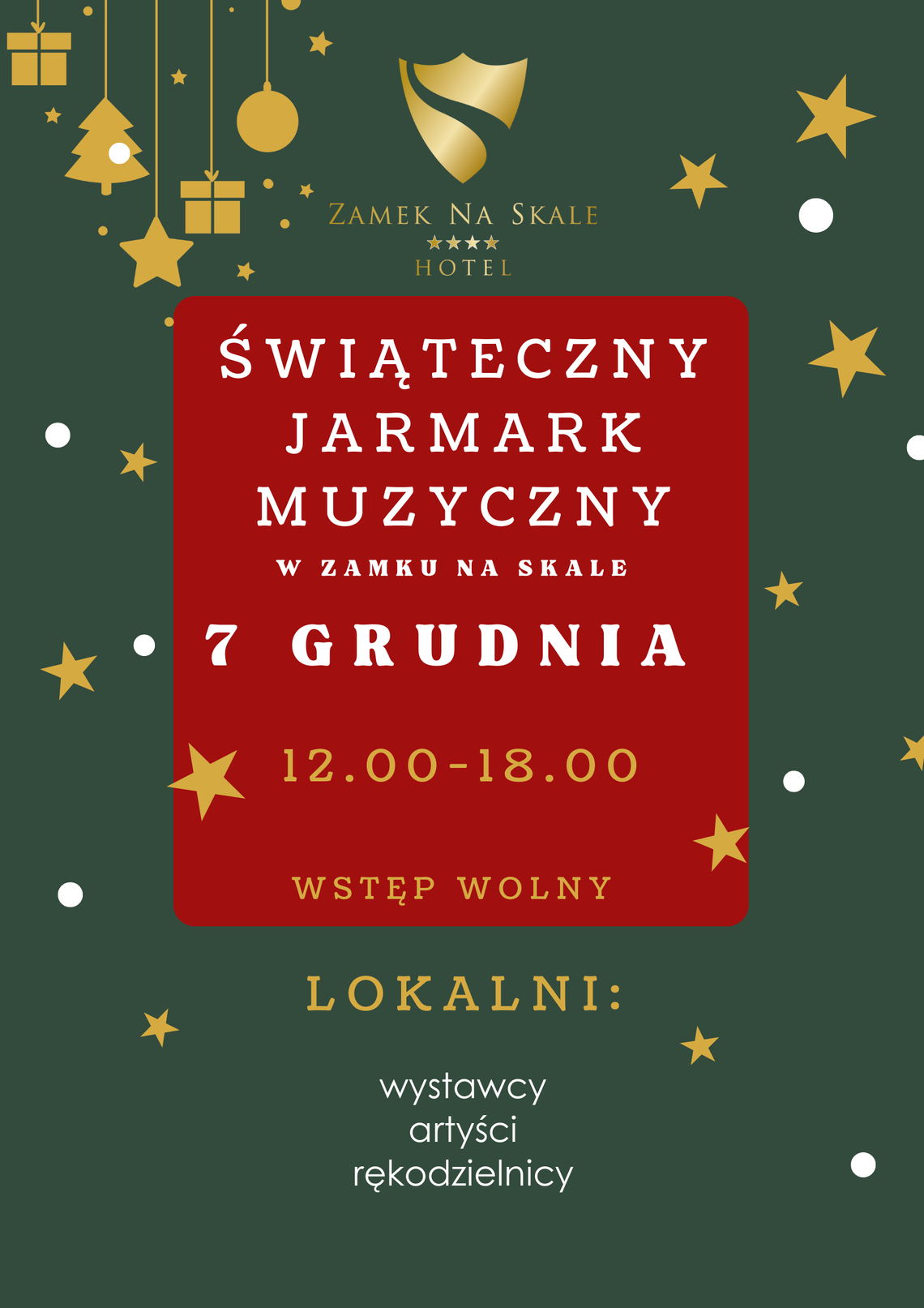 Świąteczny Jarmark Muzyczny w Zamku na Skale