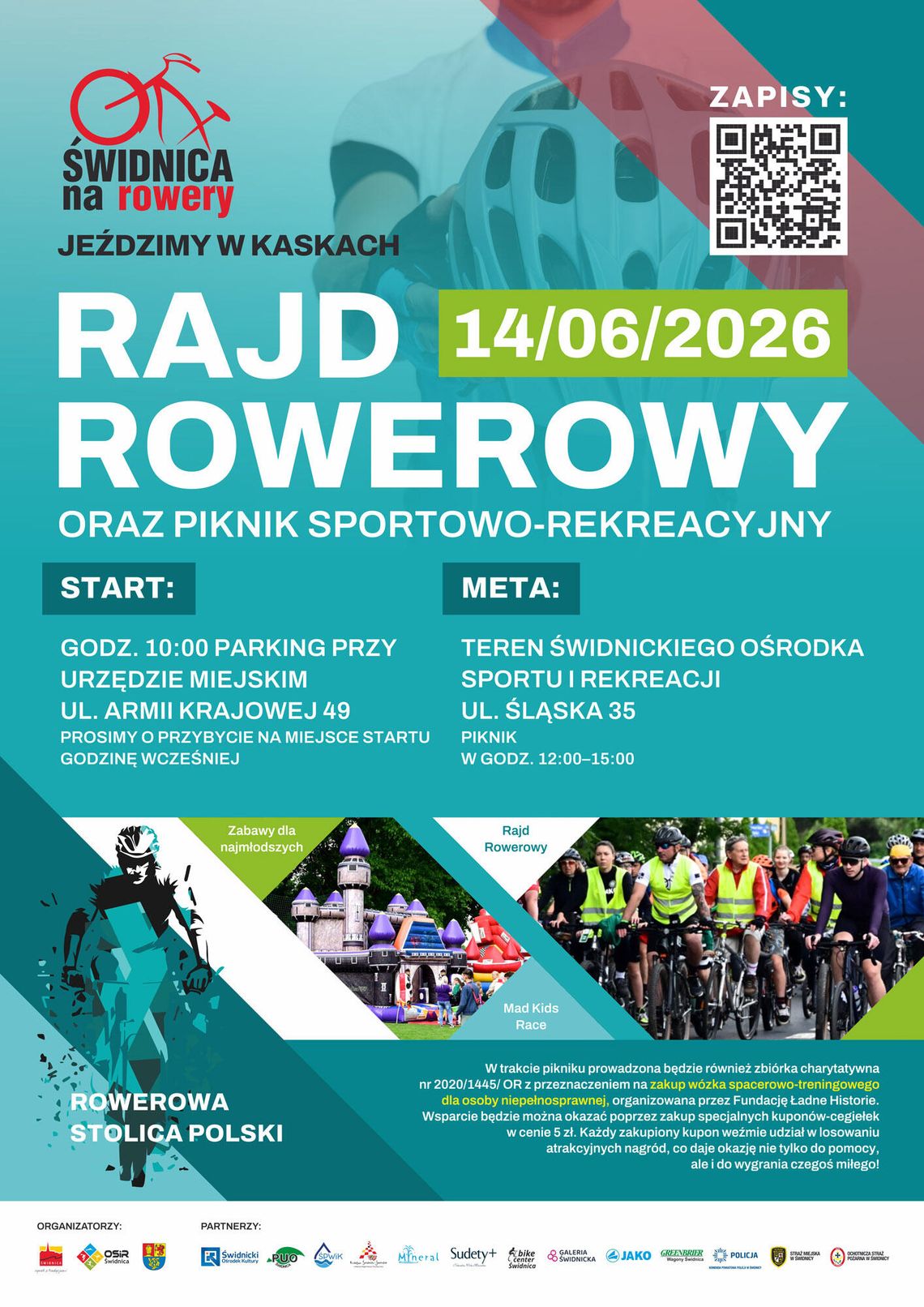 Świdnica na rowery! Ruszyły zapisy na rajd