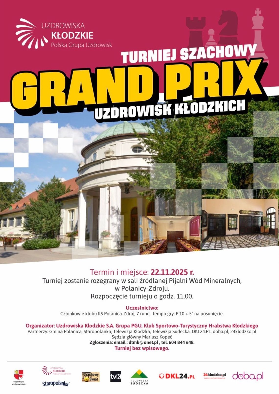 Szachowe Grand Prix Uzdrowisk Kłodzkich – wielkie starcie w Polanicy-Zdroju!