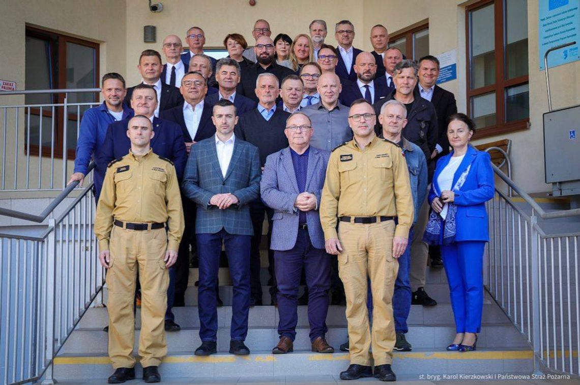 Szkolenie dla starostów w Akademii Pożarniczej w Warszawie.