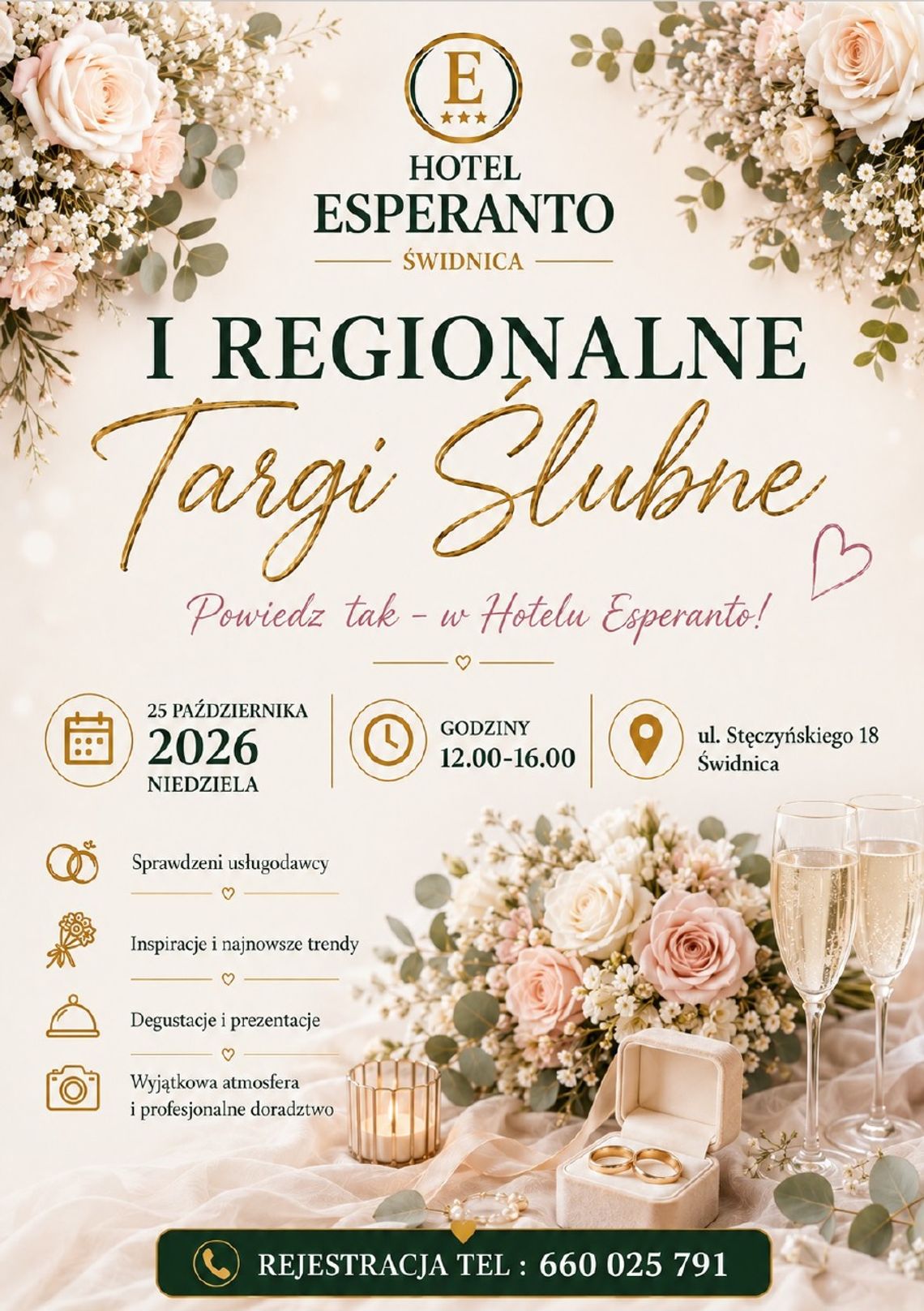 Targi Ślubne w Hotelu Esperanto: powiedz „tak” w Świdnicy