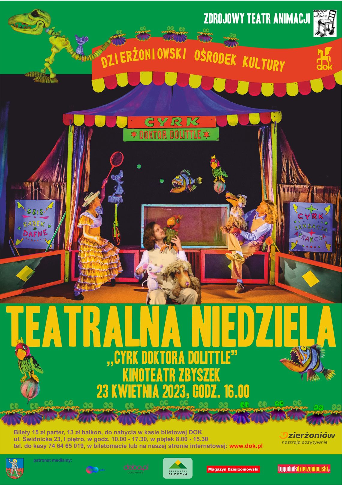 Teatralna Niedziela dla Dzieci "CYRK DOKTORA DOLITTLE"