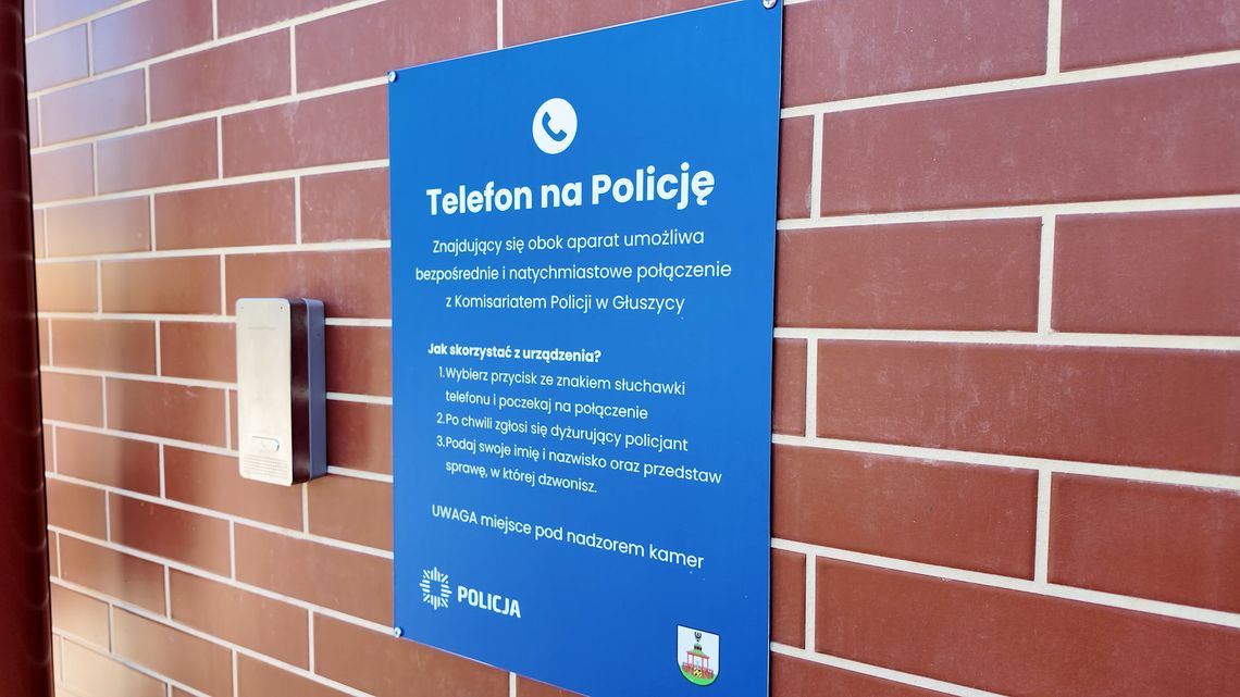 Telefon na policję - specjalny domofon w Centrum Usług Społecznych Telefon na policję - specjalny domofon w Centrum Usług Społecznych