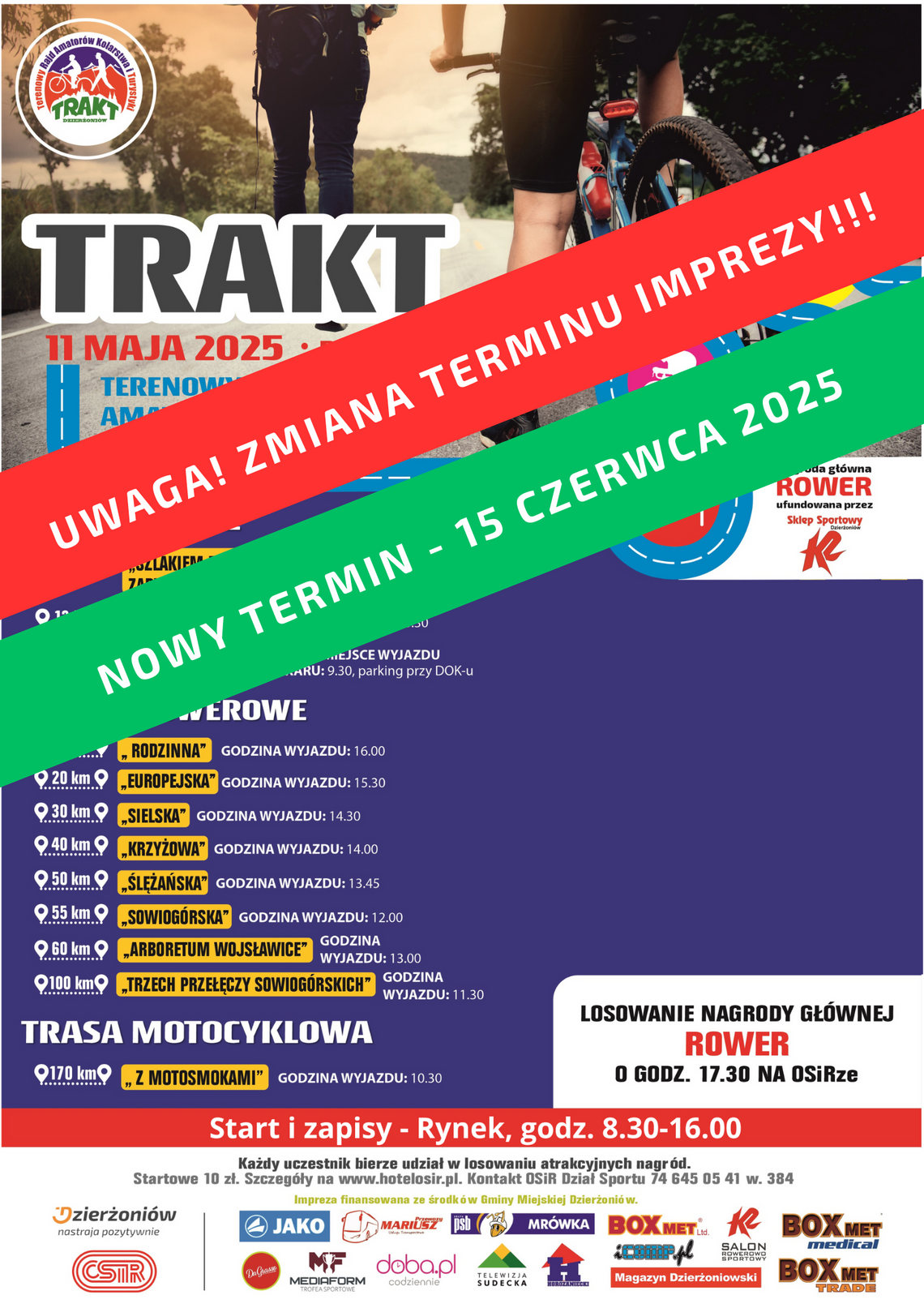 TRAKT 2025 - wyrusz z nami na trasy piesze, rowerowe i motocyklową TRAKT 2025 - wyrusz z nami na trasy piesze, rowerowe i motocyklową