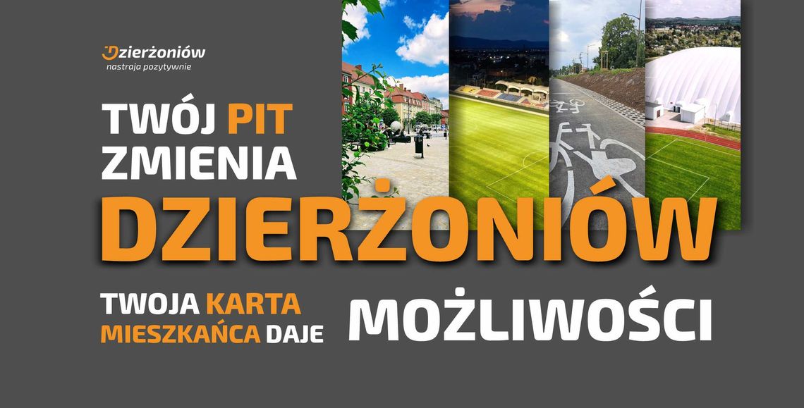 Twój PIT zmienia Dzierżoniów. Rozlicz się u nas i zyskaj Kartę Mieszkańca!