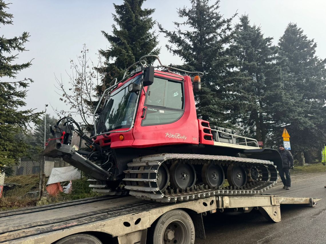 W Górach Sowich pojawił się ratrak