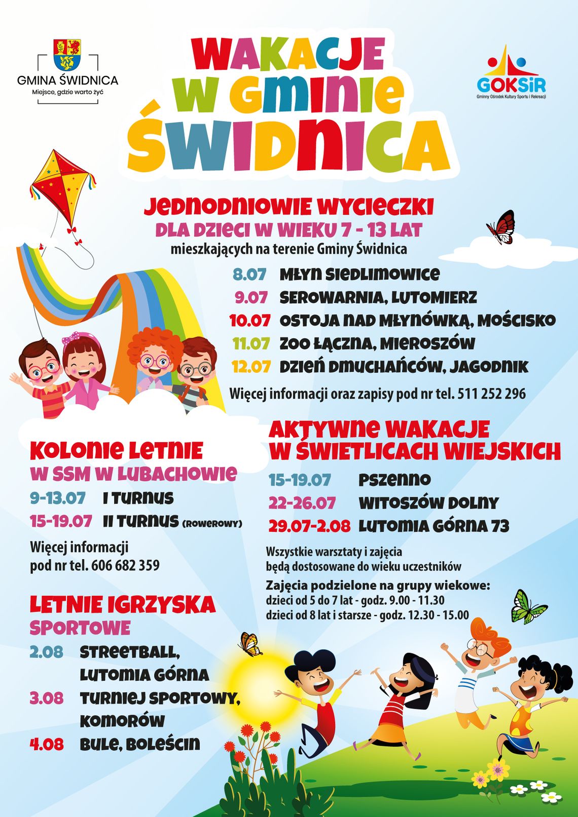 Wakacje z gminą Świdnica