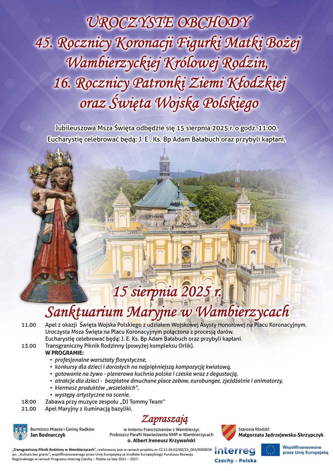 Wambierzyce: Wielkie Święto Koronacji i Wojska Polskiego już 15 sierpnia!