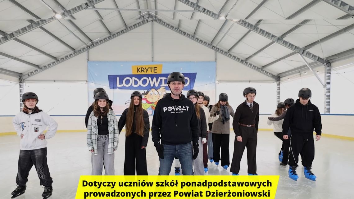 Wejście na kryte lodowisko w Dzierżoniów za 5zł dla wszystkich uczniów szkół ponadpodstawowych