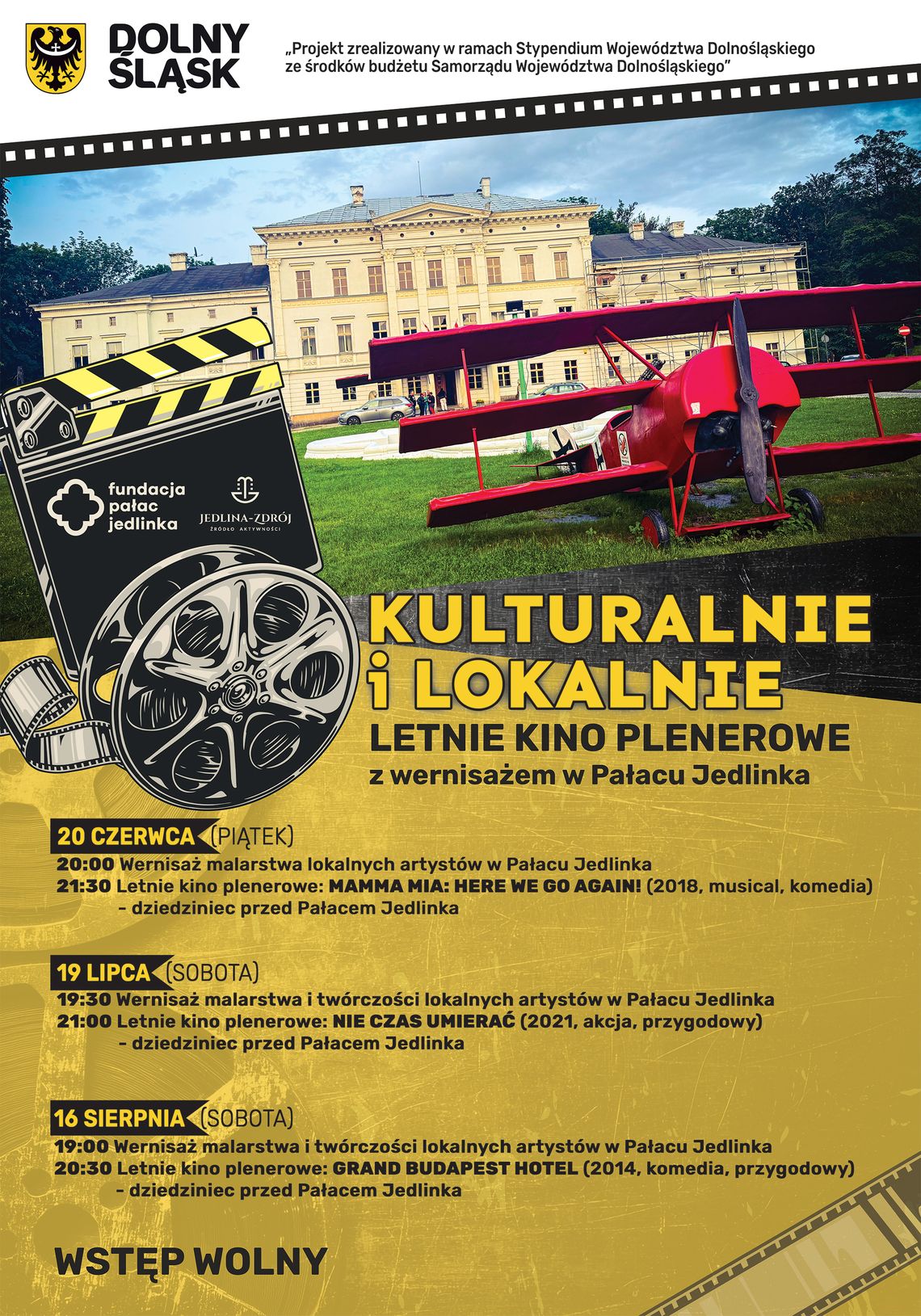 WERNISAŻ I KINO W PAŁACU JEDLINKA – PROPOZYCJA NA SOBOTNI WIECZÓR W JEDLINIE-ZDROJU