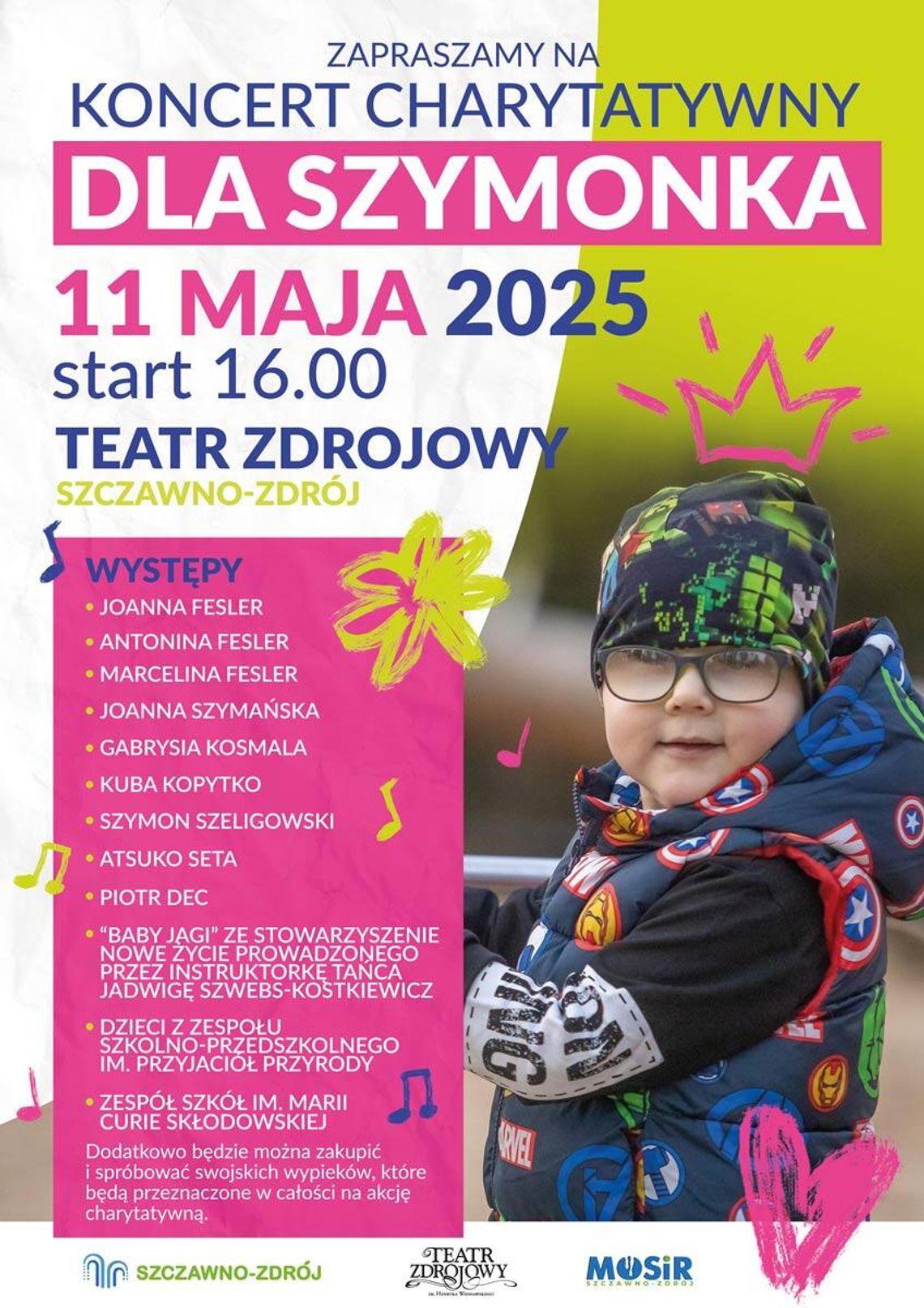 Wielka mobilizacja dla Szymonka. W niedzielę charytatywny koncert w Szczawnie-Zdroju