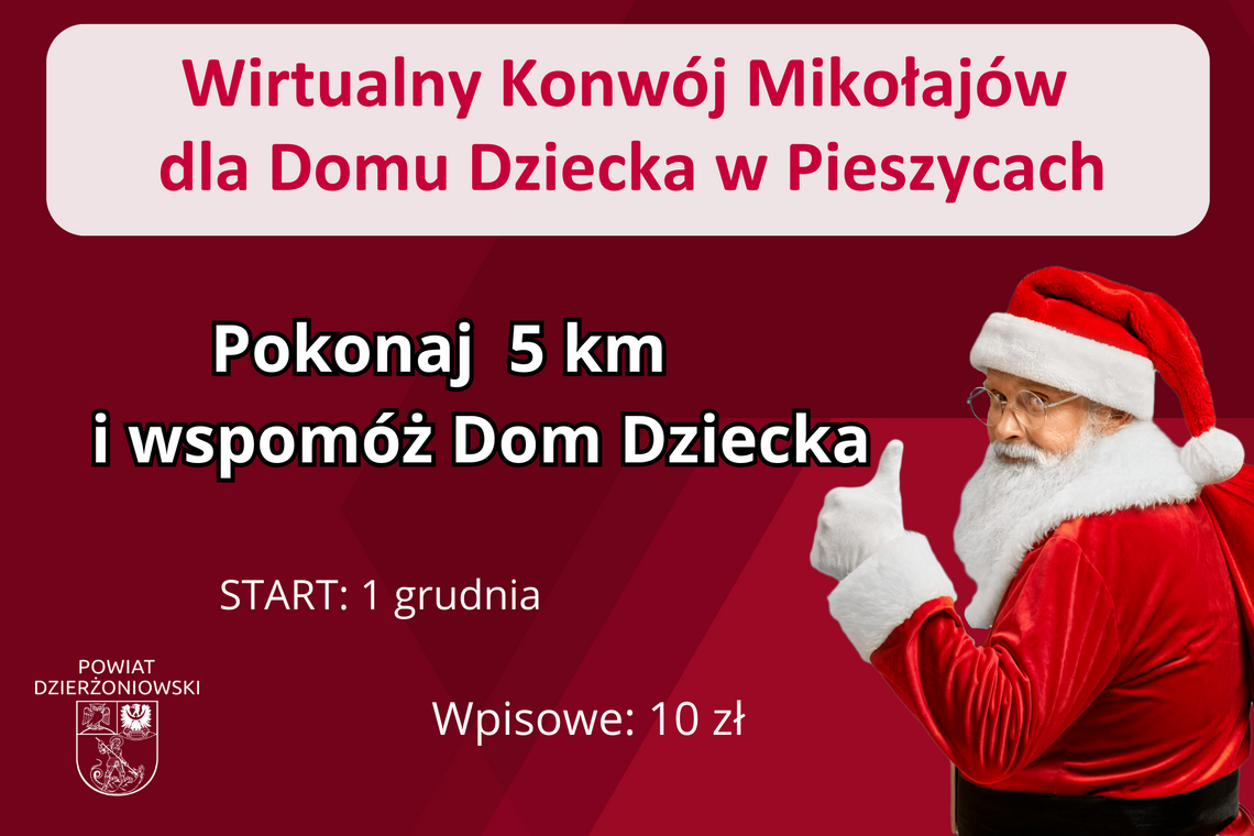 Wirtualny Konwój Mikołajów dla Domu Dziecka w Pieszycach 1-10 grudnia