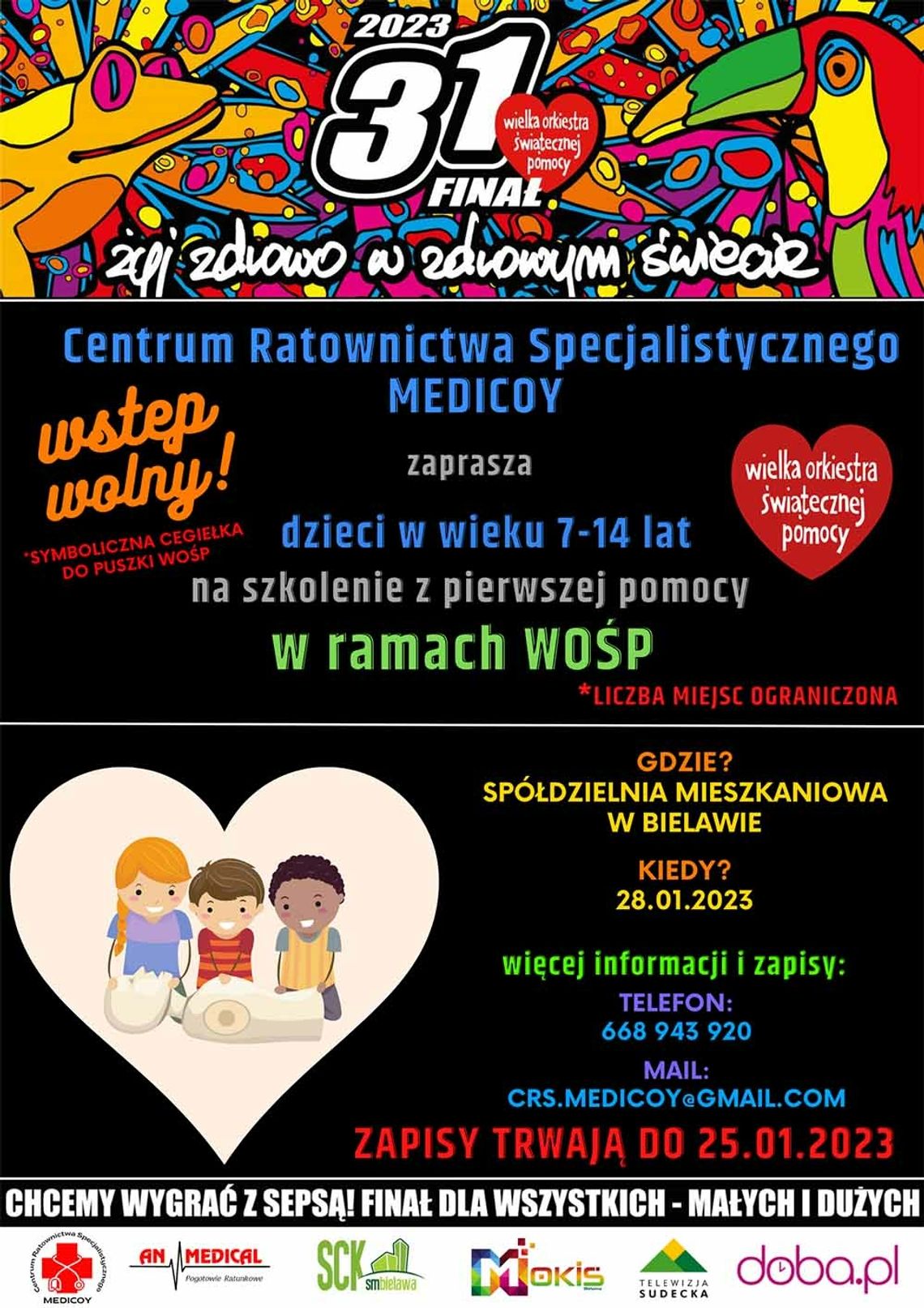 WOŚP Bielawa - szkolenie z pierwszej pomocy