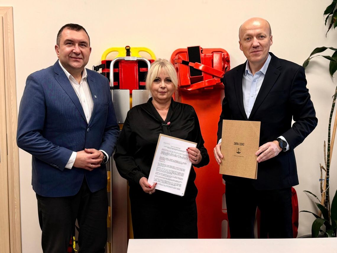 Wsparcie Gminy Ziębice dla powiatowego pogotowia
