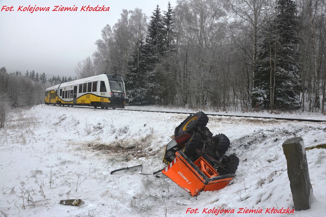 Wypadek na linii kolejowej Kudowa-Kłodzko.