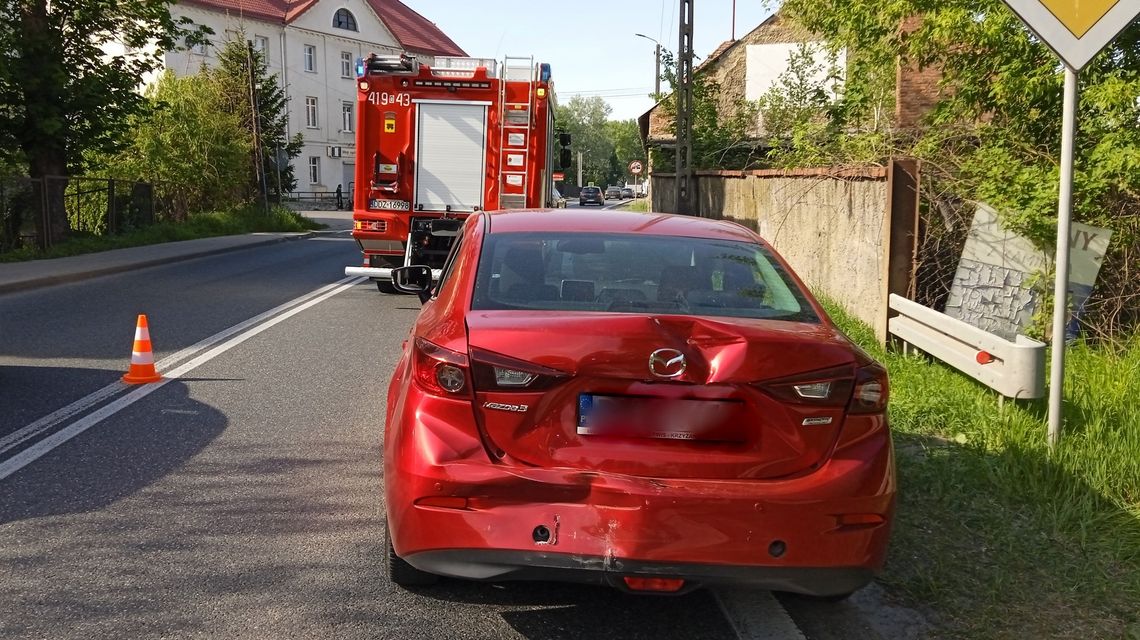 Wypadek na "ósemce"  w Nowej Wsi Niemczańskiej