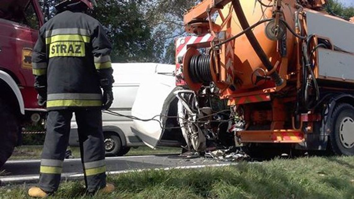 WYPADEK W NOWEJ WSI NIEMCZAŃSKIEJ