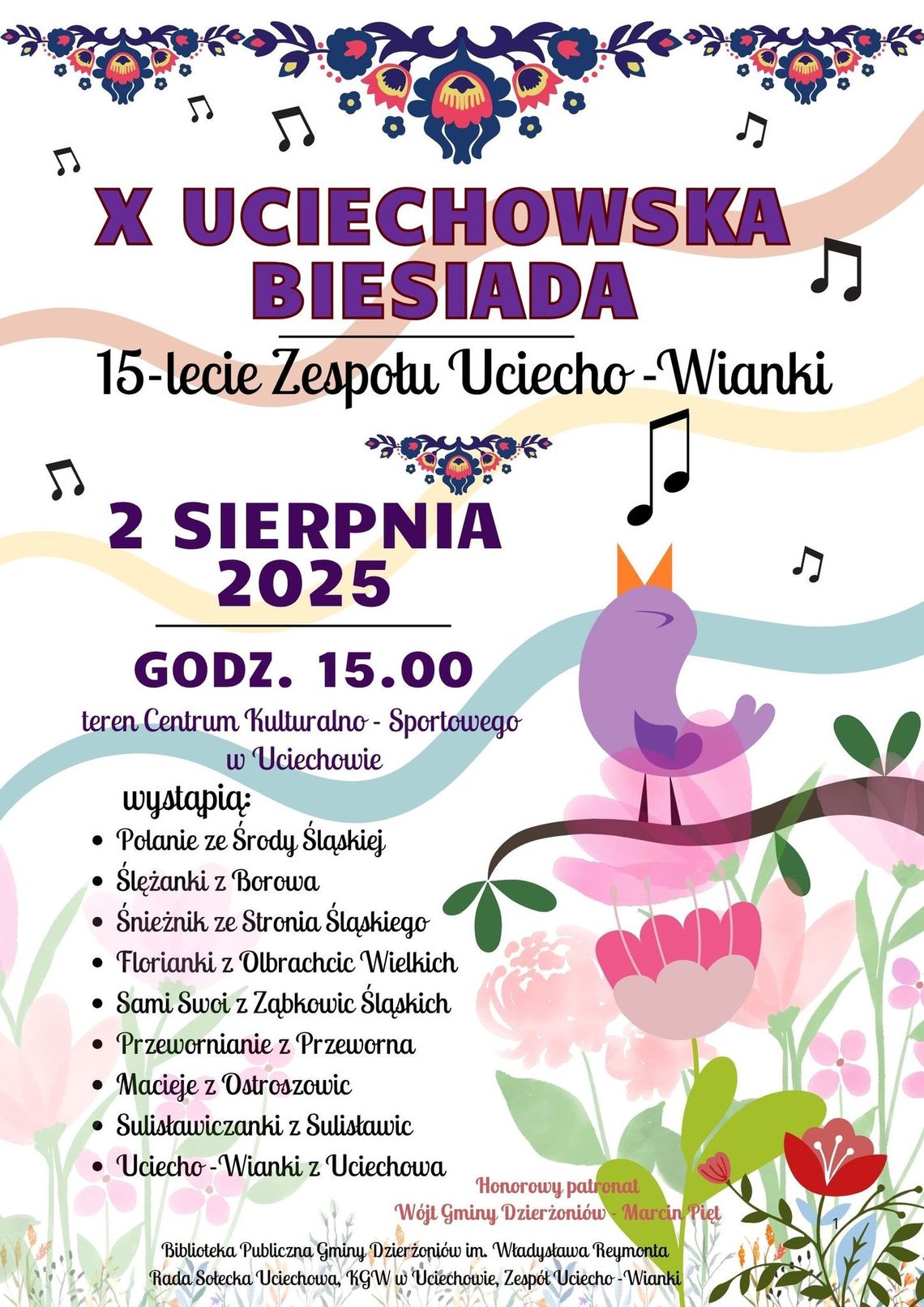 X UCIECHOWSKA BIESIADA – 15-lecie Zespołu Uciecho-Wianki X UCIECHOWSKA BIESIADA – 15-lecie Zespołu Uciecho-Wianki