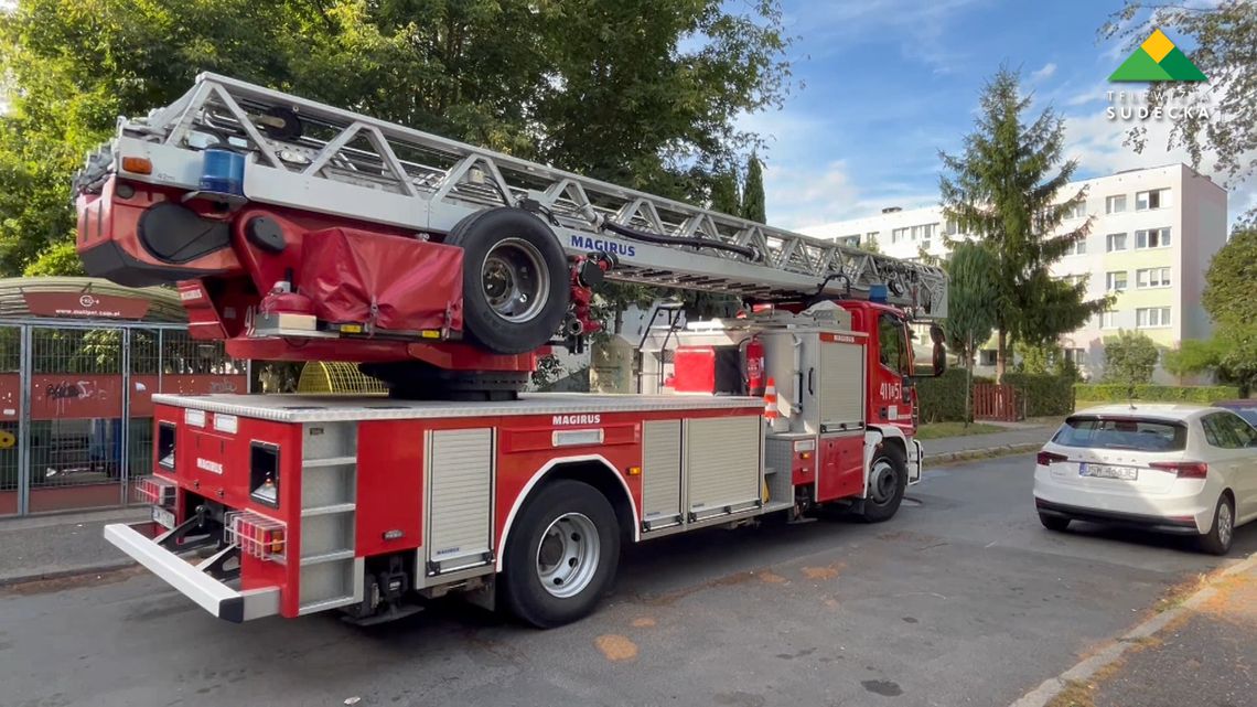 Zadymienie w bloku na oś. Jasnym