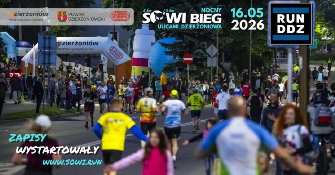Zapisz się już dzisiaj na Sowi Bieg 2026 Zapisz się już dzisiaj na Sowi Bieg 2026