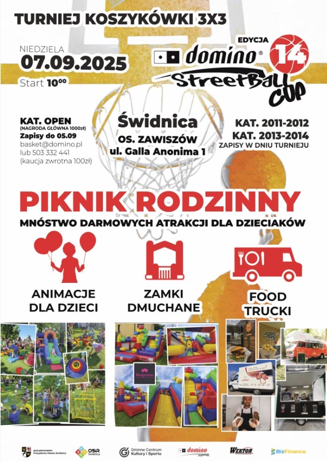 Zapraszamy na Domino Streetball Cup 2025 Zapraszamy na Domino Streetball Cup 2025