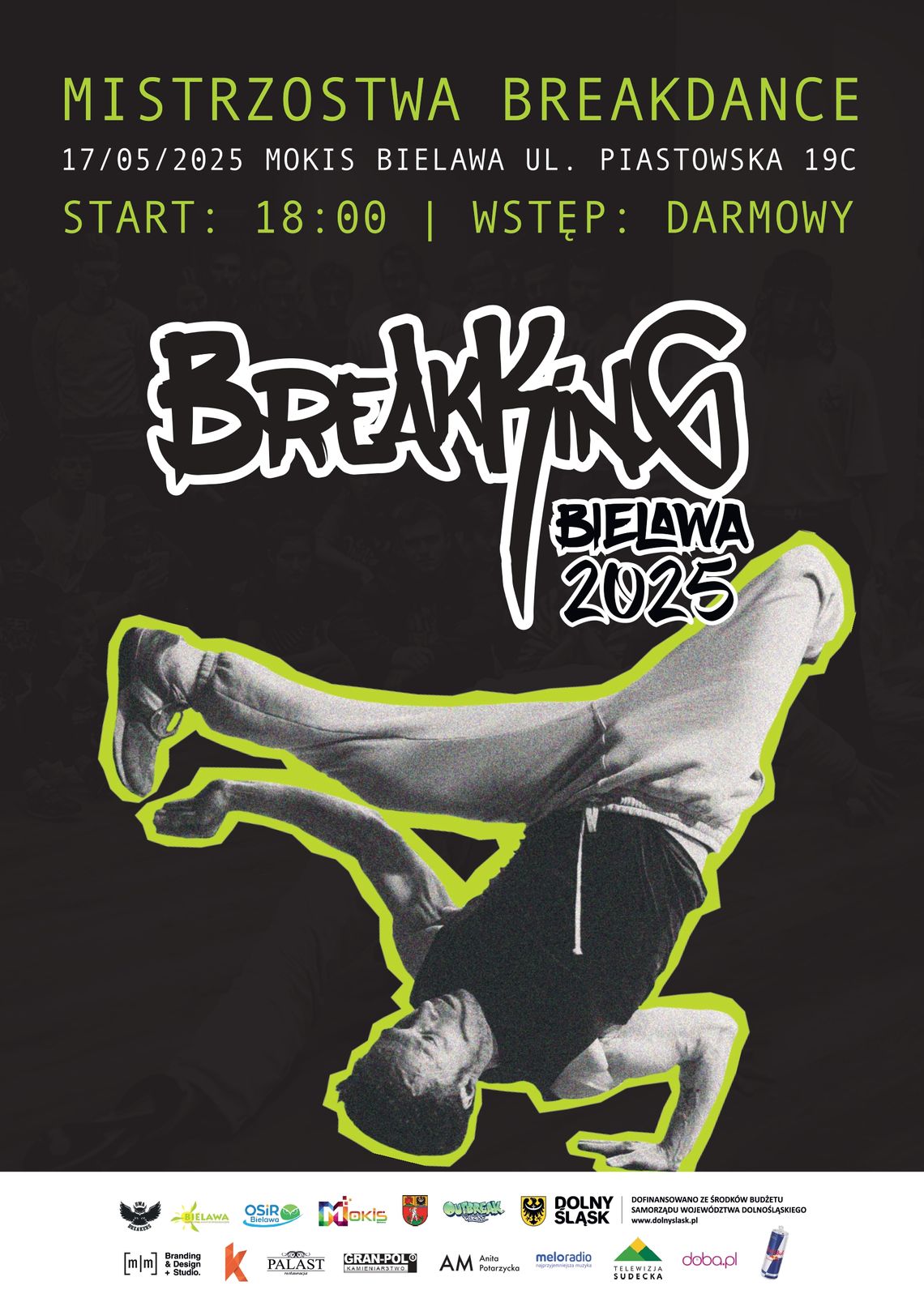 Zapraszamy na Międzynarodowy Turniej Break Dance w Bielawie!