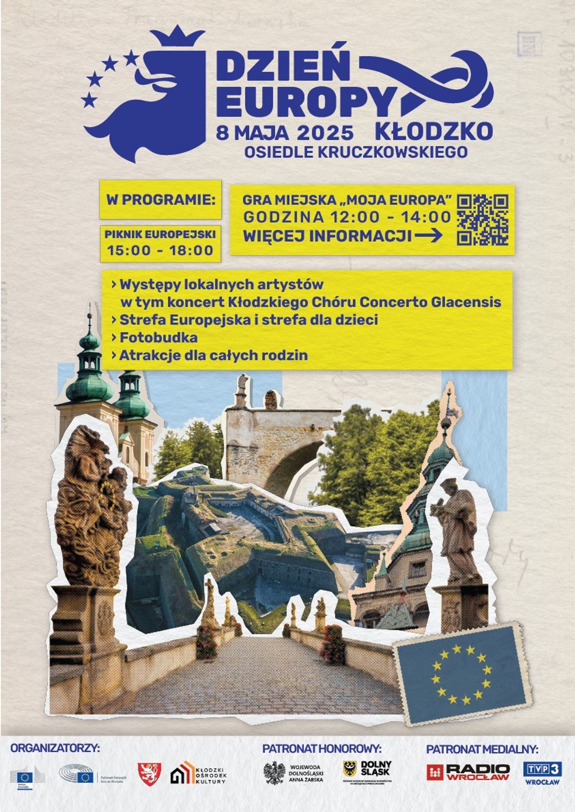 Zapraszamy na obchodny Dnia Europy do Kłodzka 8 maja 2025