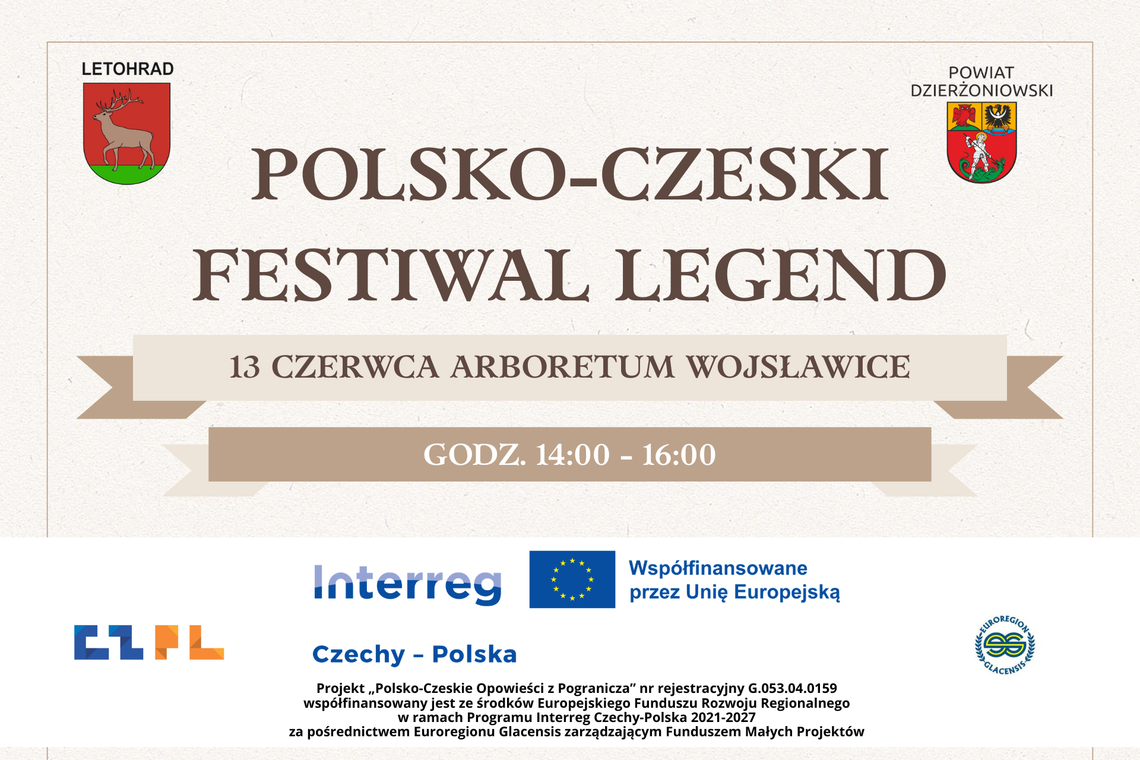 Zapraszamy na Polsko-Czeski Festiwal Legend w Arboretum Wojsławice