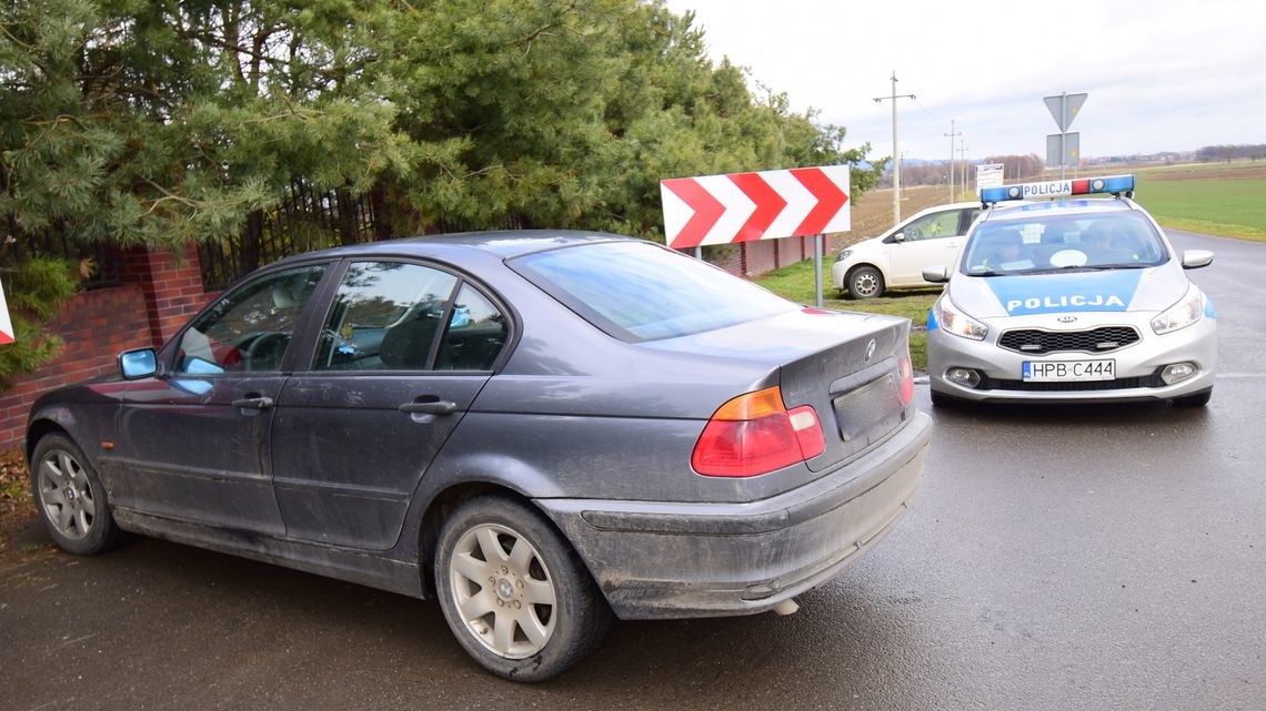 Zatrzymanie pijanego w BMW