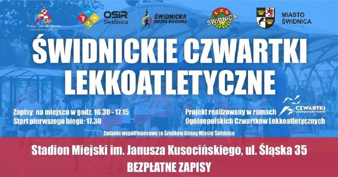 Zbliża się kolejna edycja Świdnickich Czwartków Lekkoatletycznych. Będą zmiany i nowości!