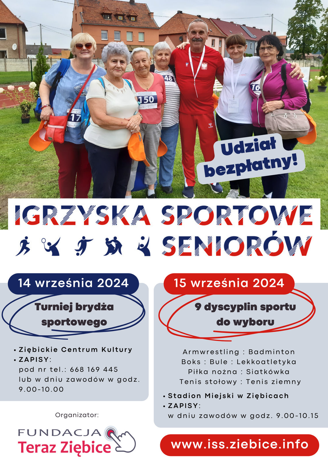 Zbliża się sportowy weekend seniorów w Ziębicach – Igrzyska Sportowe Seniorów