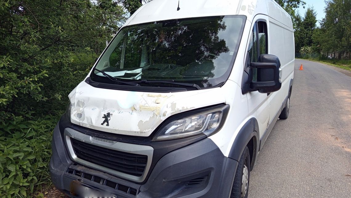 Zderzenie ciężarówki z dostawczakiem w Owieśnie