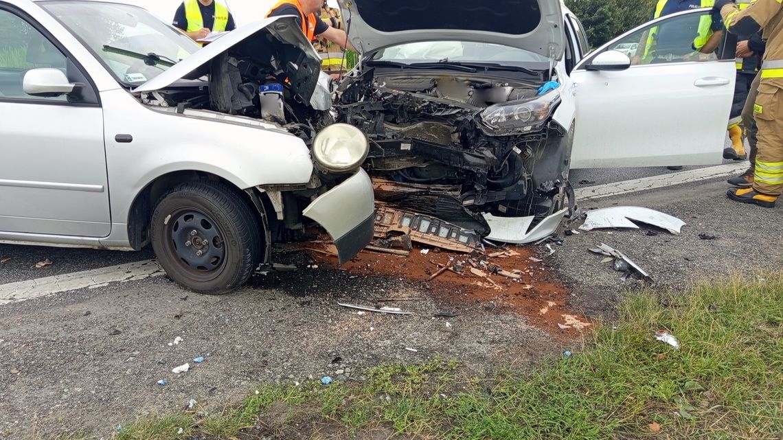 Zderzenie czołowe na "Ósemce"