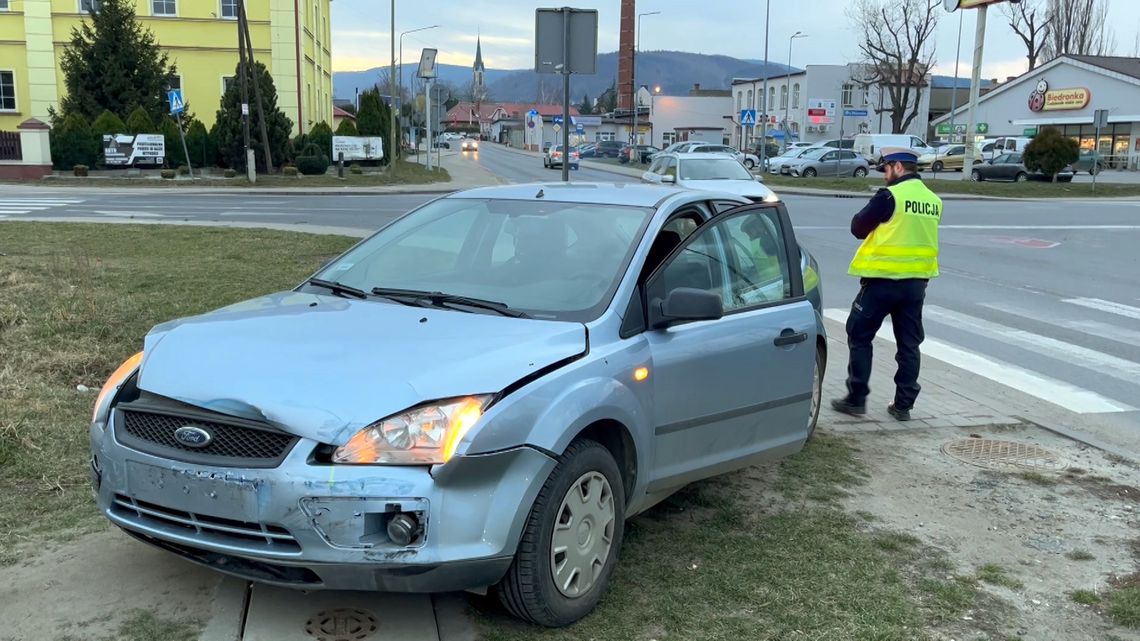 Zderzenie Forda i Opla w Pieszycach