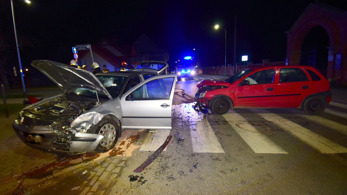 Zderzenie Opla z Volkswagenem