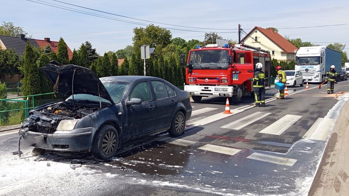 Zderzenie trzech pojazdów w Piławie Dolnej