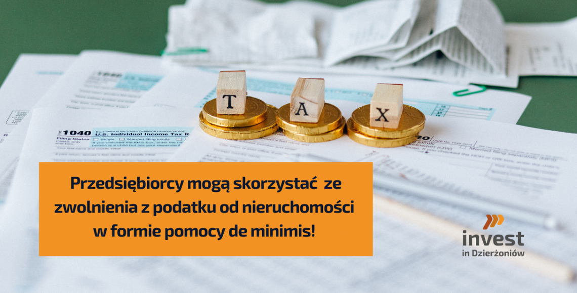 Zwolnienia z podatku od nieruchomości w formie pomocy de minimis