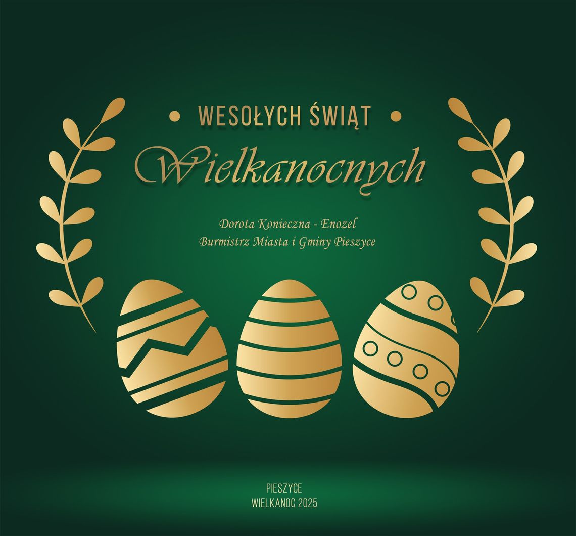 Życzenia Wielkanocne od burmistrz Pieszyc Doroty Koniecznejk-Enozel