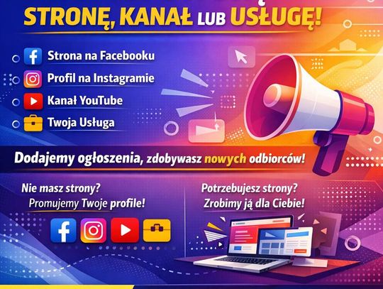 Chcesz więcej ludzi na swojej stronie lub kanale? Dodamy ogłoszenia