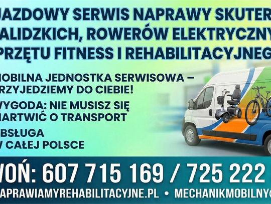 Dojazdowy serwis Shoprider, rowerów trójkołowych i elektrycznych Dojazdowy serwis Shoprider, rowerów trójkołowych i elektrycznych