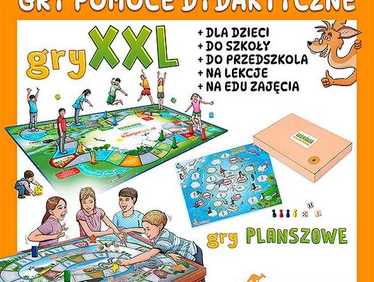 gry planszowe XXL pomoce dydaktyczne dla dzieci KangurGra.pl