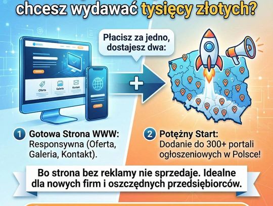 HIT: Strona WWW + Reklama w 300 miejscach! | Dodawanie ogłoszeń | Tanie strony www HIT: Strona WWW + Reklama w 300 miejscach! | Dodawanie ogłoszeń | Tanie strony www